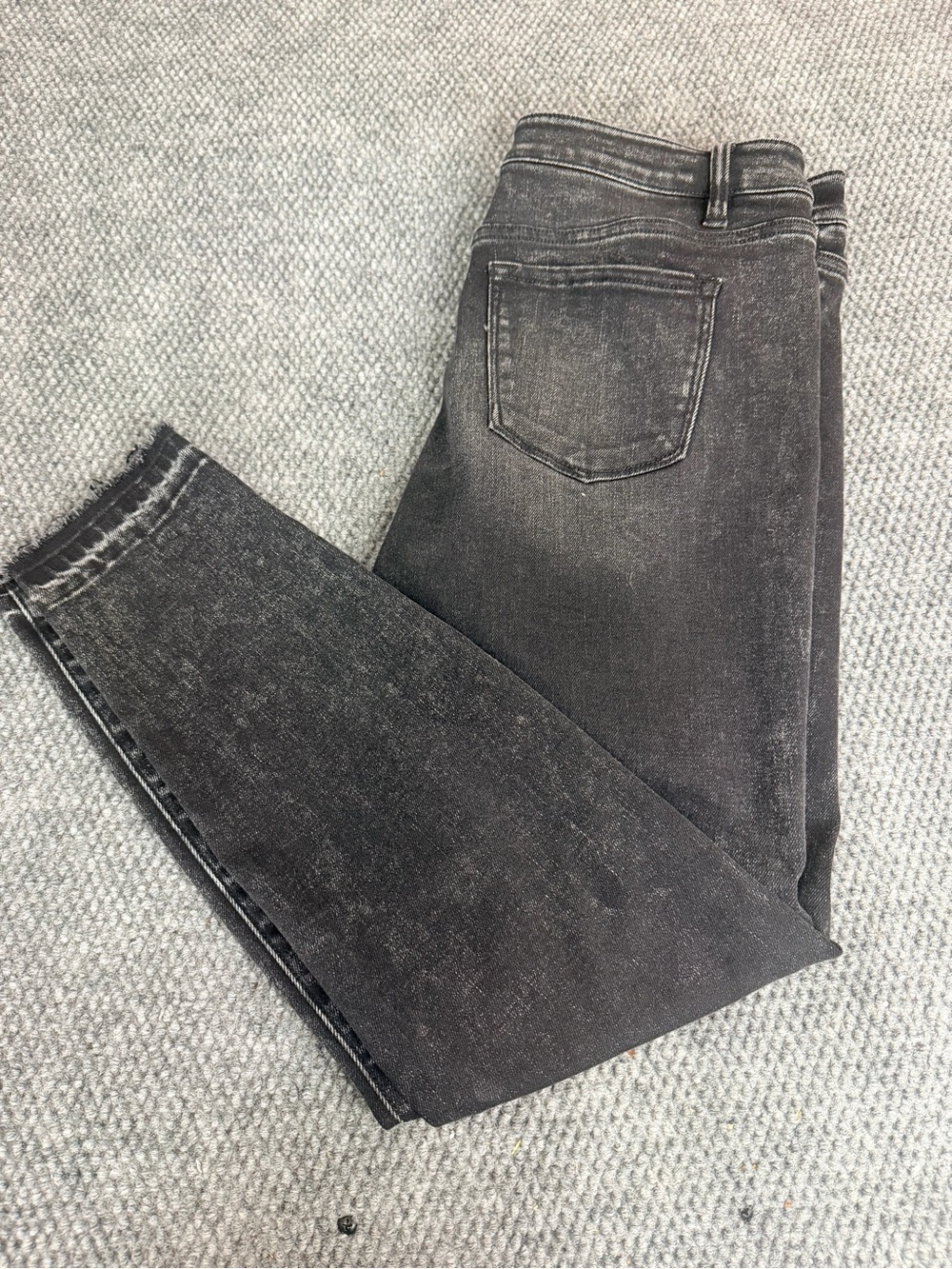 KanCan Jeans Womens Size 31 High Rise Skinny Faded Black Button Fly
